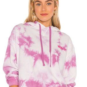 WSLY Ecosoft Classic Hoodie Color: Washed Orchid Tie Dye Size:Small